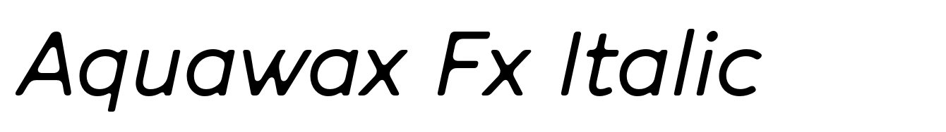 Aquawax Fx Italic